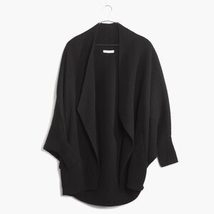 Madewell sculptor cardigan black